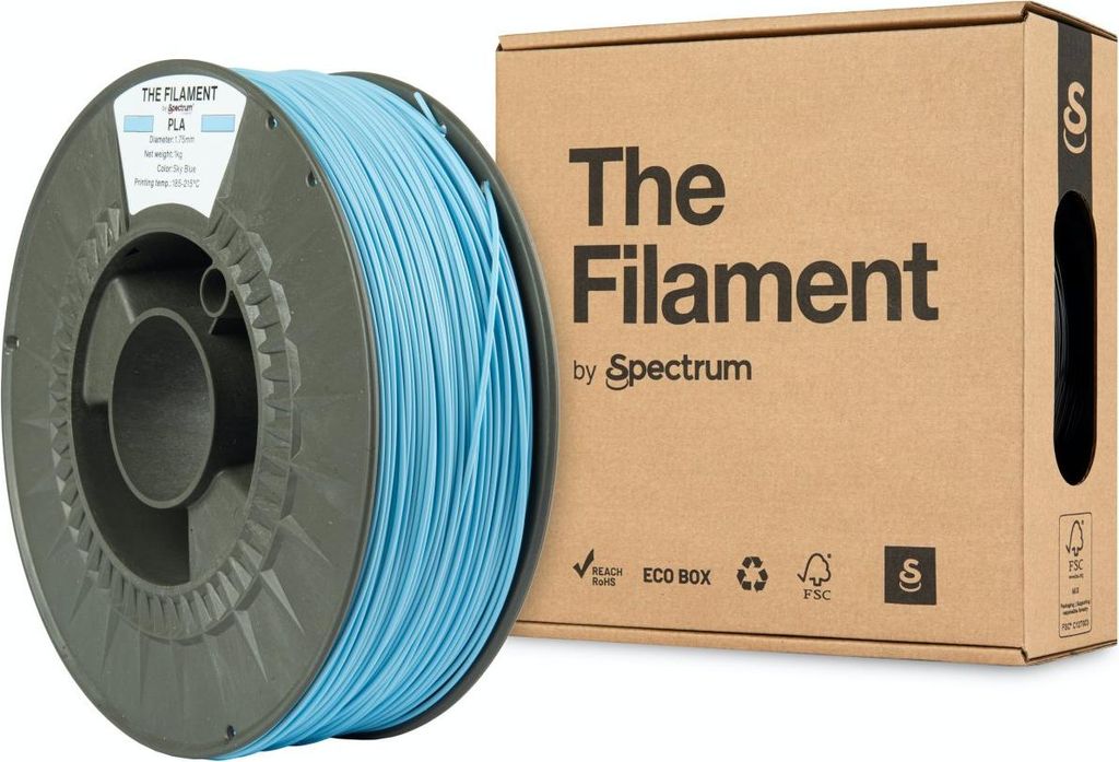 Das Filament PLA 1.75mm Himmelblau 1kg