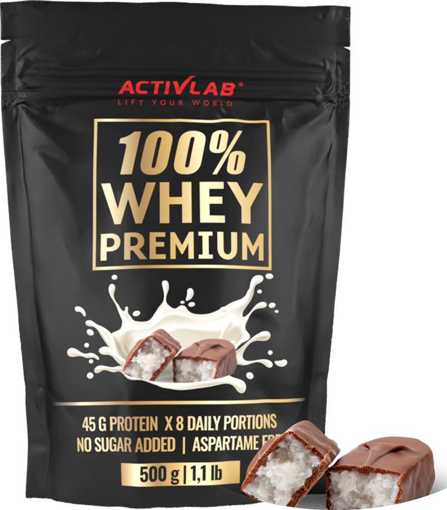 Activlab 100% Whey Premium 500g, hoher Proteingehalt, Produktbild 