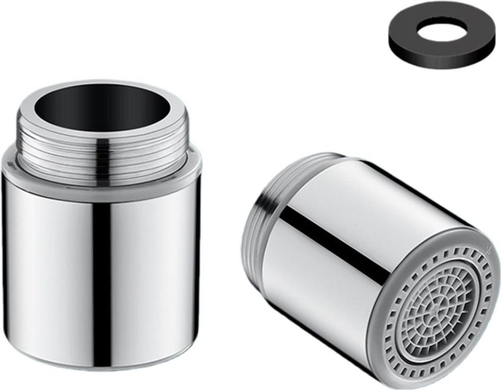 INF 2er-Pack 22mm Wasserhahn Strahlregler - Zwei Modi Anti-Spritzkopf Küchenarmatur
