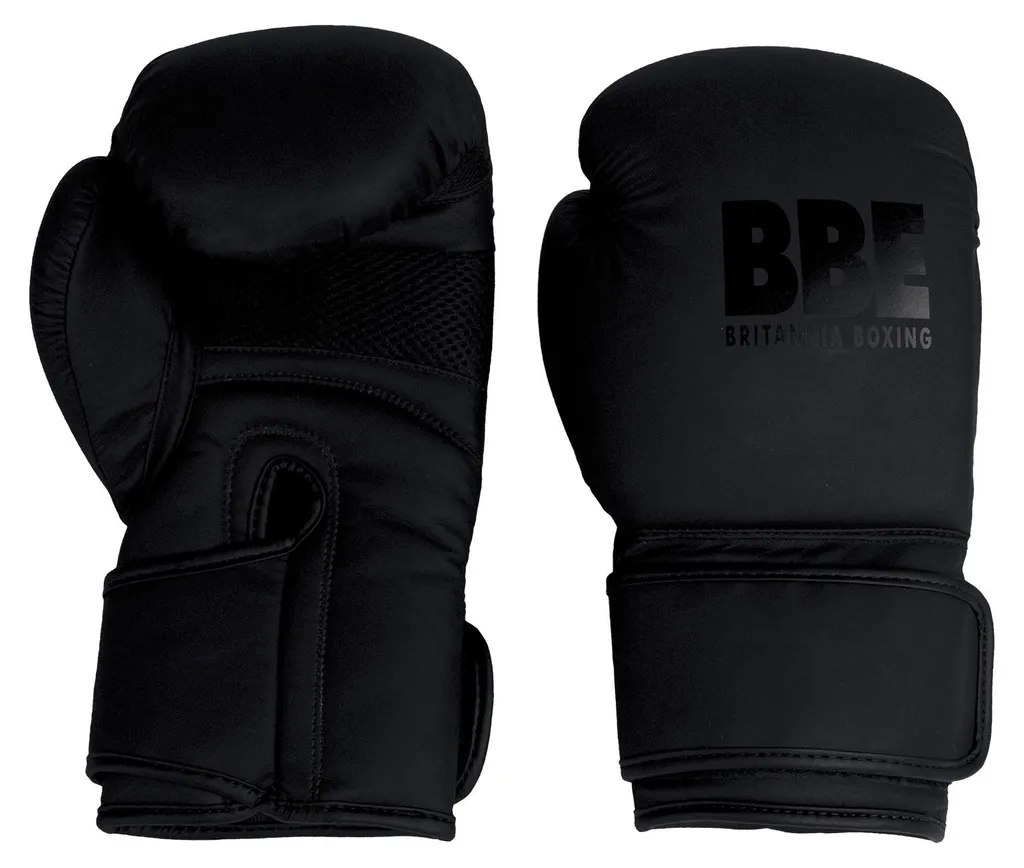 Gants de boxe pour sparring et sac de frappe Bbe Boxing noirs