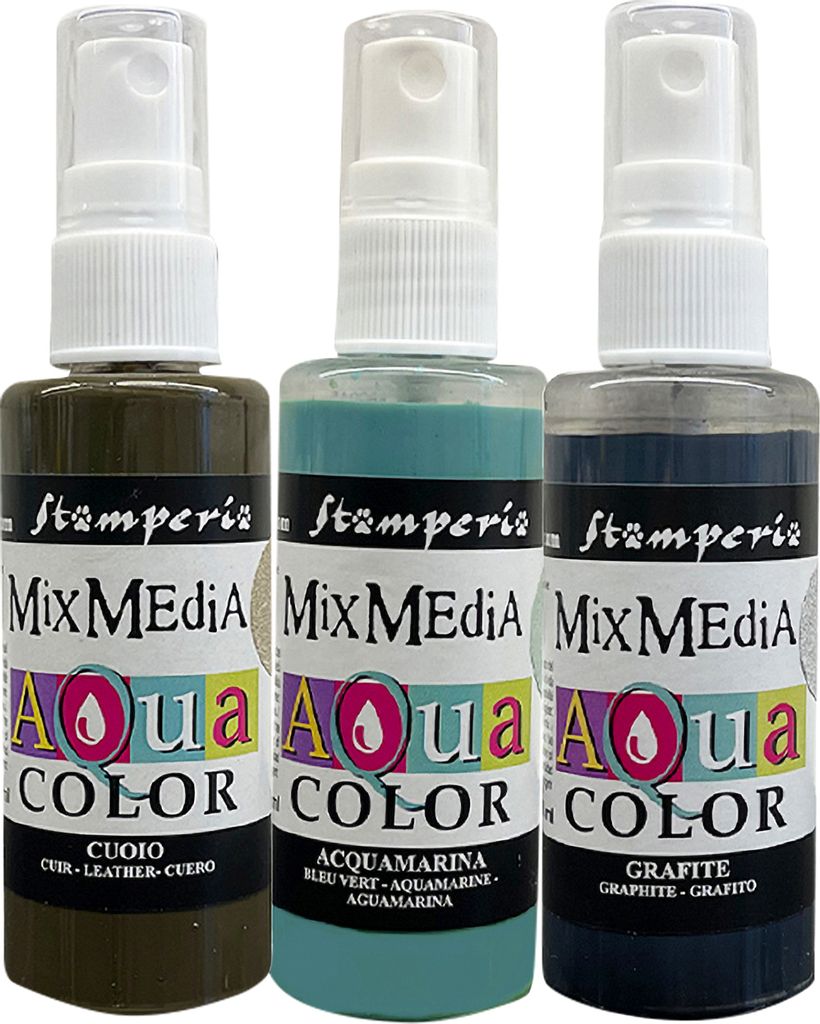 Stamperia Aquacolor "Silent Sea", 3er-Set