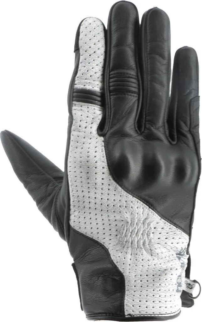 Gants de moto été Helstons Brooks en cuir perforé pour homme - Taille 13