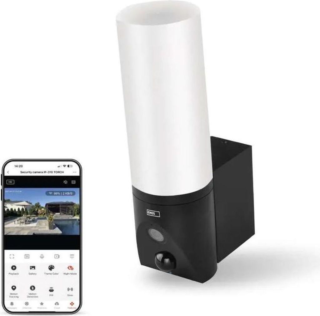 EMOS GoSmart Nero Telecamera girevole per esterni con WiFi Immagine del prodotto 