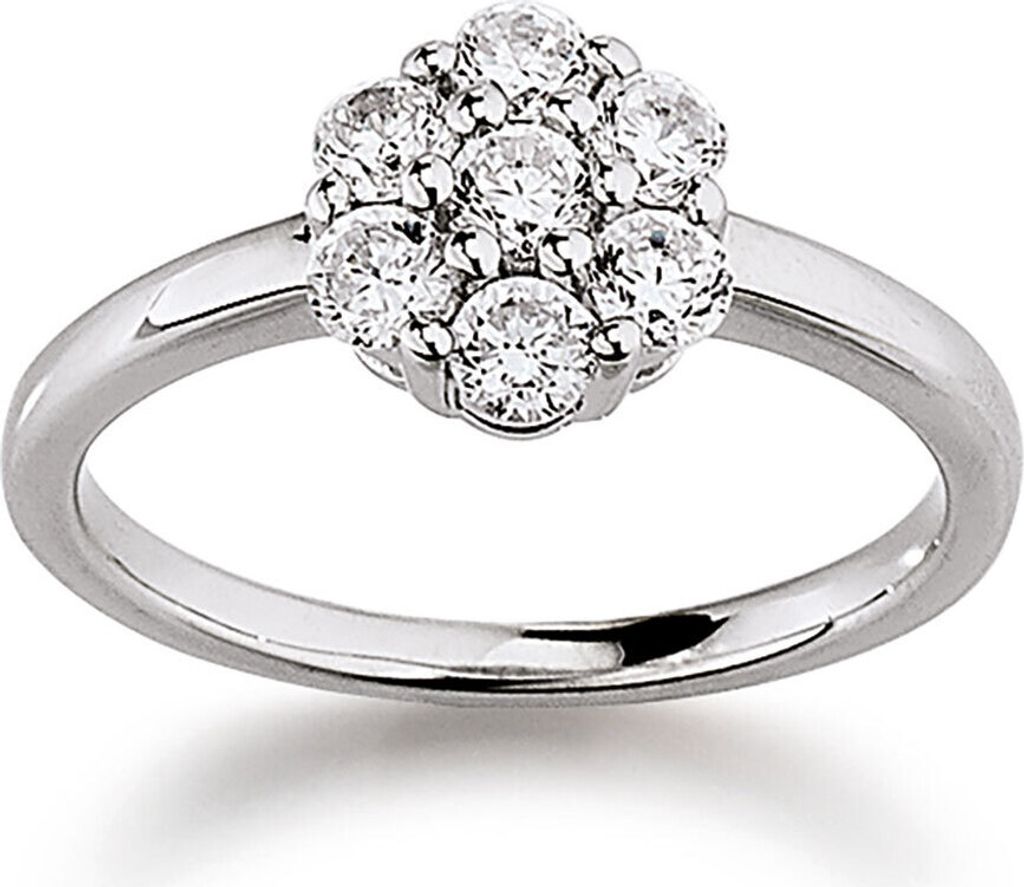 VIVENTY Damen Ring 925/000 Sterling Silber mit Zirkonia 776501