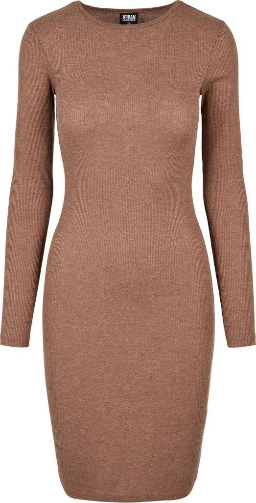 Urban Classics Damen-Strickkleid Mocki braun L