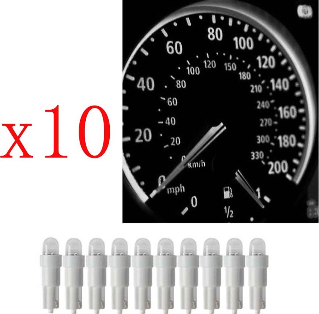 10 stš¹cke T5 led 17 37 73 74 SMD Auto LED Lampe Auto Armaturenbrett Instrument Glš¹hbirne 12 V Wei?