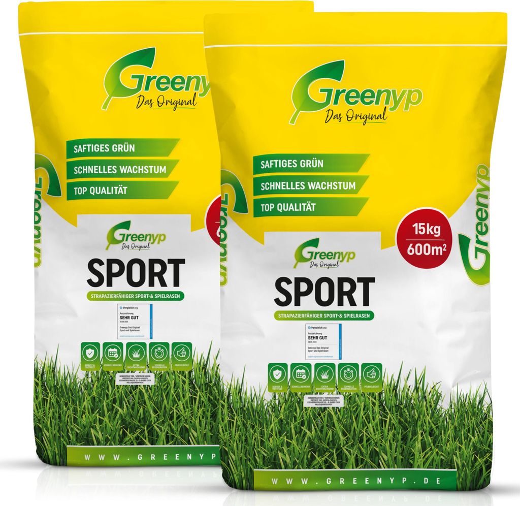 Greenyp® Sport I Gazon de sport et de jeu résistant I 20kg Image du produit 