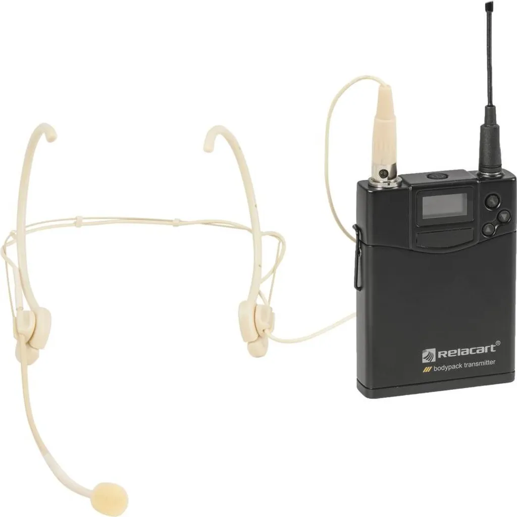 Système de Micro Serre-tête sans Fil Relacart UT-222 Bodypack UHF