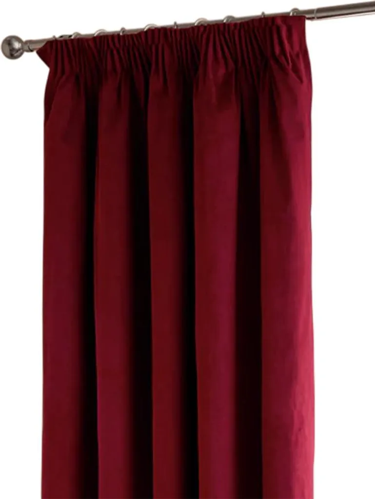 Rideau occultant en velours Ultimate bordeaux 117x183 cm pour salon