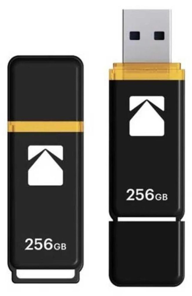 Kodak Classic K103, 256 GB, USB Typ-A, 3.2 Gen 1 (3.1 Gen 1), 20 MB/s, Kappe, Schwarz, Gelb