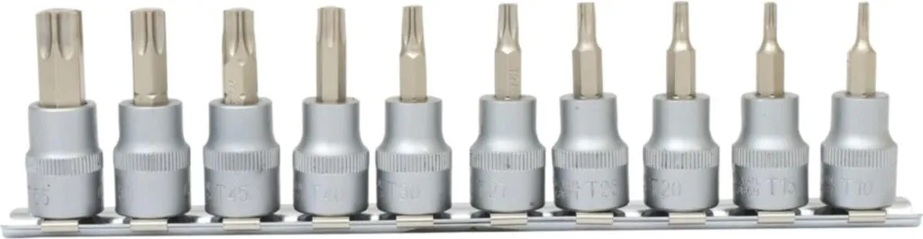 KS TOOLS Set di bussole Torx da 3/8" 10 pz. T10-T55 - 911.3935 - 5