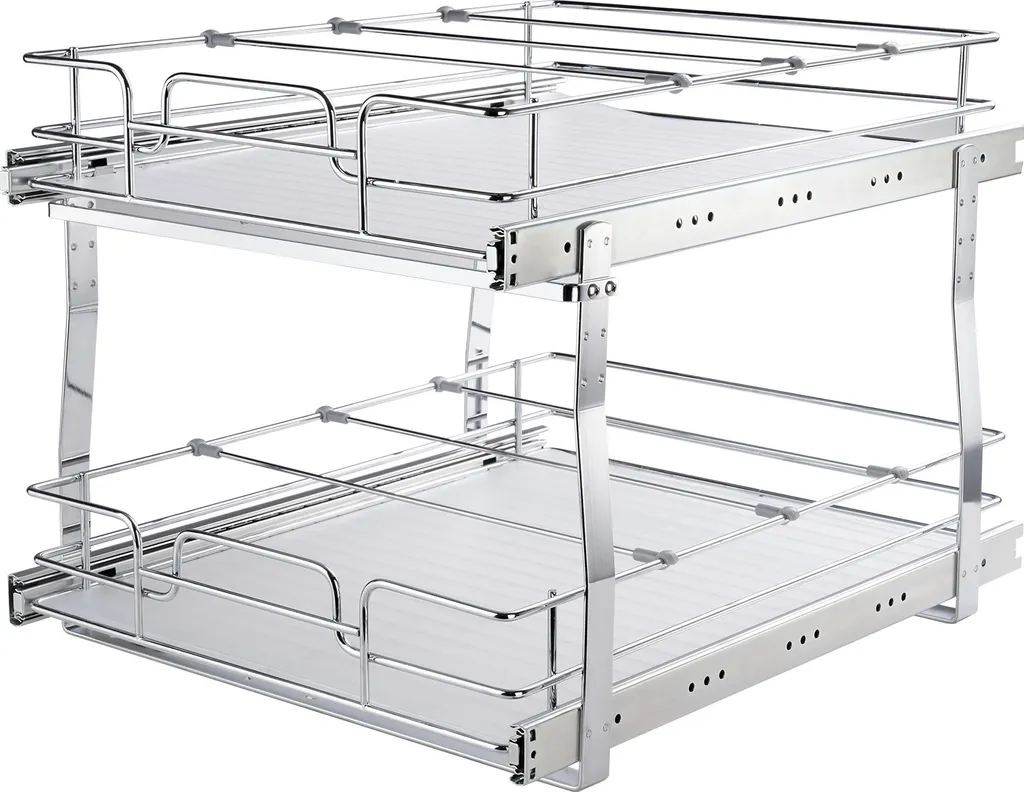 Kit SucceBuy 2 Ripiani Estraibili - Acciaio Cromato Heavy Duty