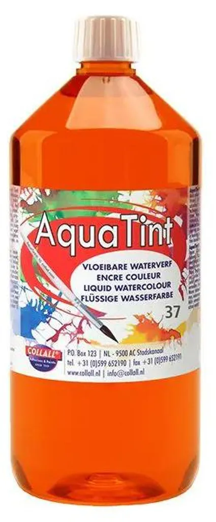 Peinture aquarelle Ecoline Orange 1000ml Collall Aquatint pour enfants