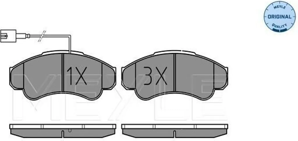 Plaquettes de frein avant Jumper et Boxer contre l'usure précoce