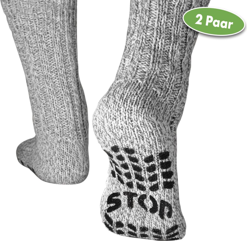 Vital Comfort Stopper-Socken, 2 Paar (hellgrau) Größe: 35-38
