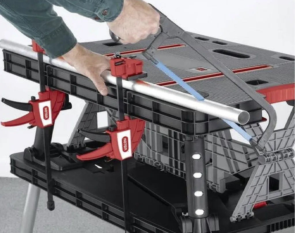 Établi pliant transportable KETER avec plateau de serrage polyvalent - 12