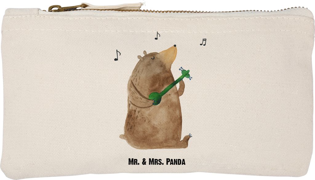 Mr. & Mrs. Panda Mäppchen Bär Lied Größe S Klein - Weiß - Geschenk, Pouch, Schlampermäppchen, Song, Federtasche, Valentinstag, Frau, Teddy, H...