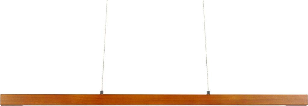 BELIANI Hängelampe Dunkelbraun aus Eichenholz mit Integriertem LED-Licht Dimmbar Fernbedienung Modernes Design Pendelleuchte für Esszimmer Wohnzi...