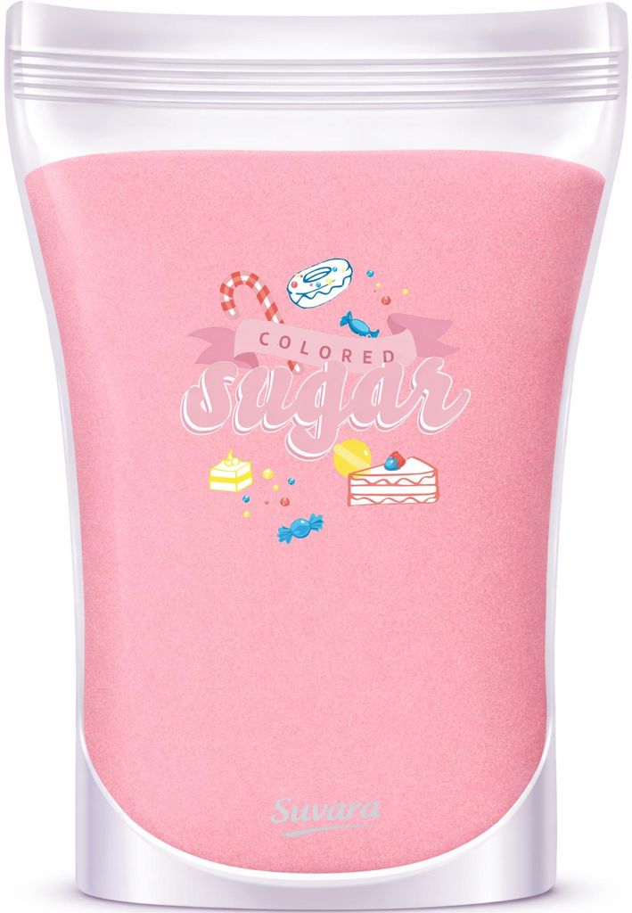 Dekorzucker Zucker Rosa Rosé 500 g für Torten, Zuckerwatte und Popcorn