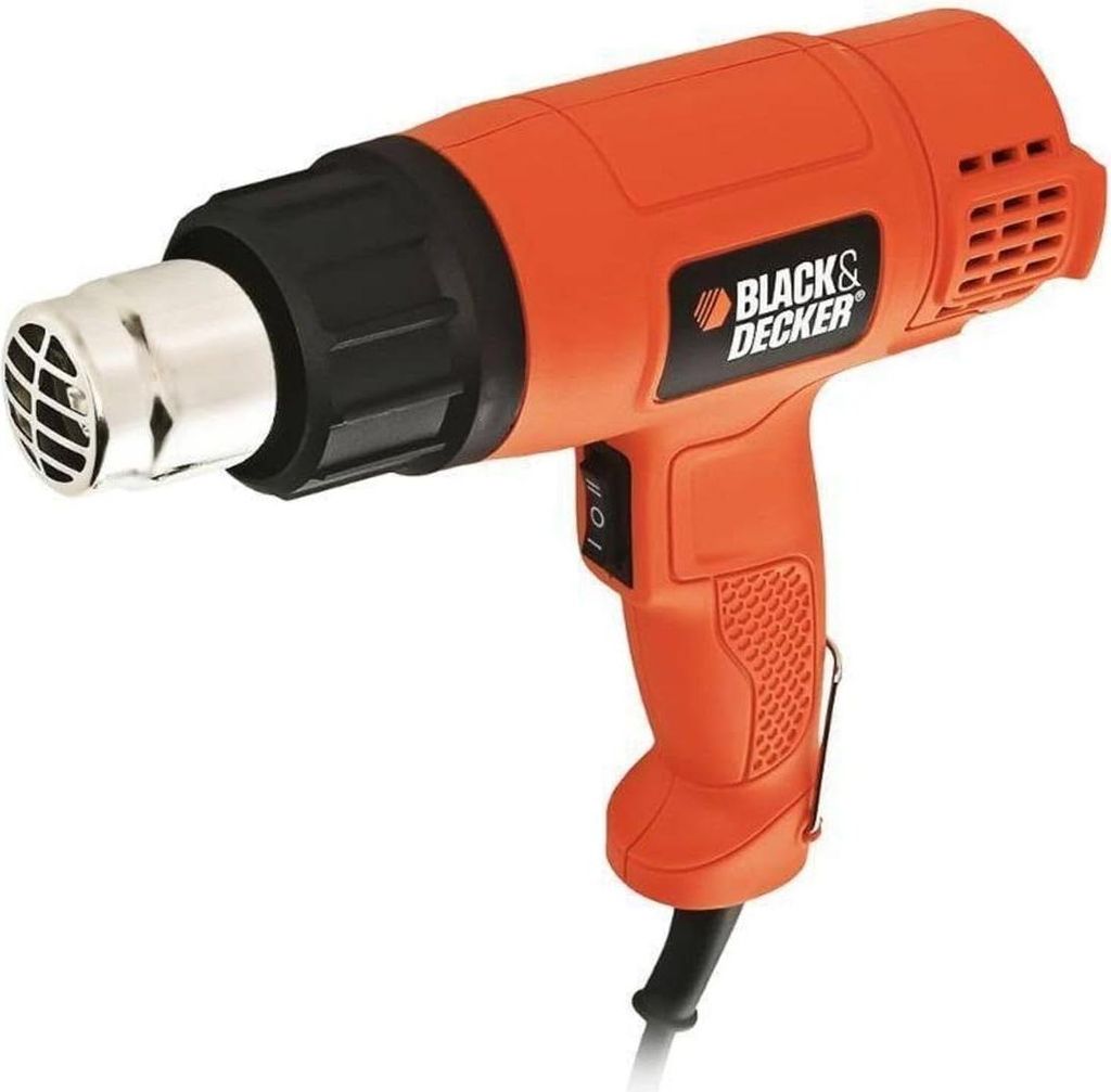 Black & Decker KX1650-QS Heißluftpistole 740 l/min 600 °C 1750 W Schwarz, Orange