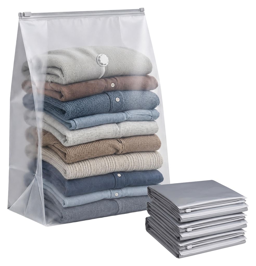 Relaxdays, lot de 4 sacs de rangement sous vide, 100 x 80 Image du produit 