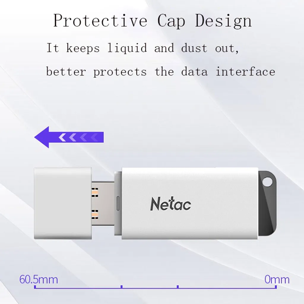Chiavetta USB Netac U185 64GB con Crittografia: Proteggi i Tuoi Dati Privati - 3
