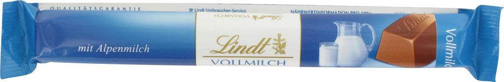 Lindt Vollmilch Schokoladen Stick besonders feinschmelzend 40g