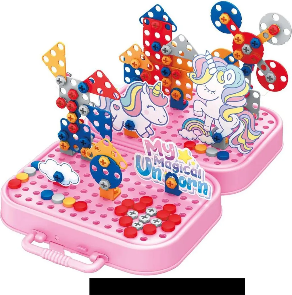 Jeu d'Assemblage Perceuse Électrique pour Enfant Kit Construction 3 Ans