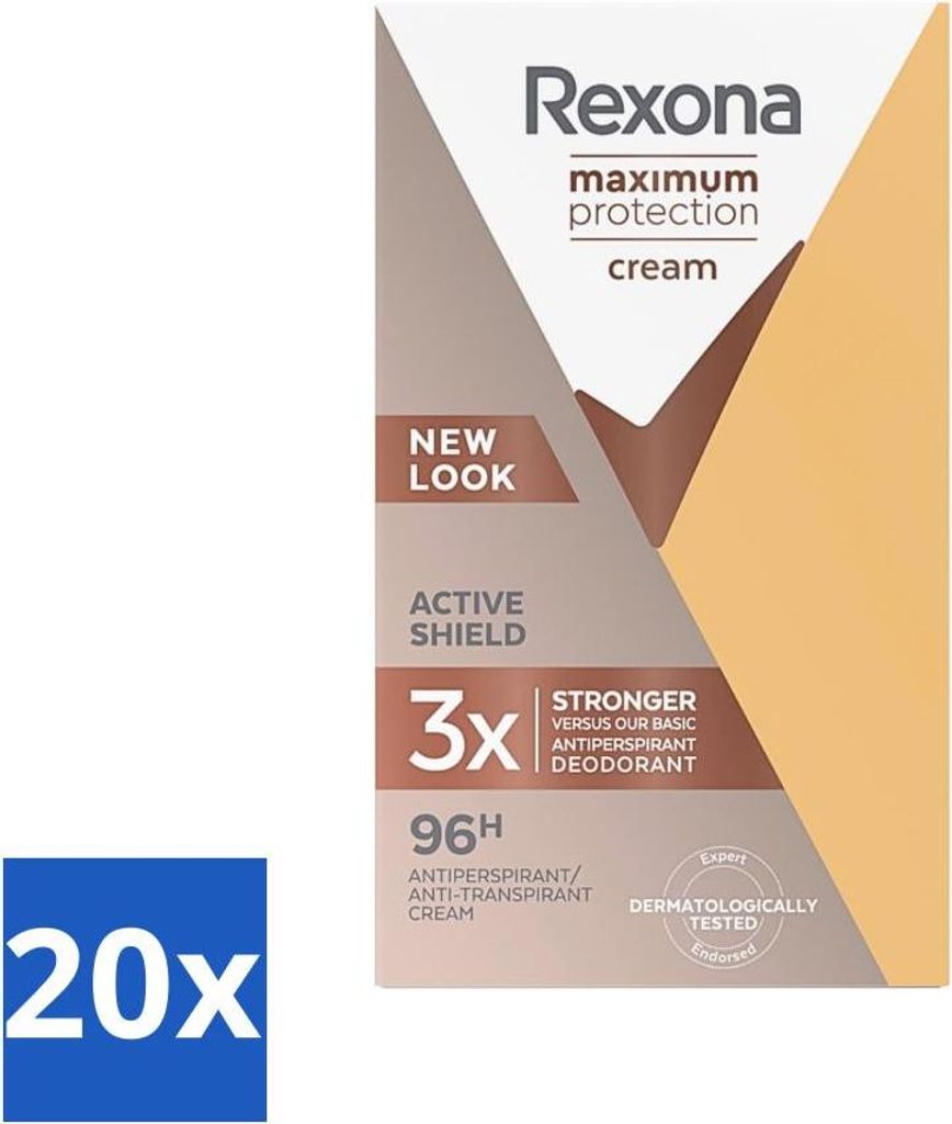 Rexona - Deodorant Stick - Maximaler Schutz - Extra starker Schutz - 45 ml - Vorteilspack - 20 Stücke