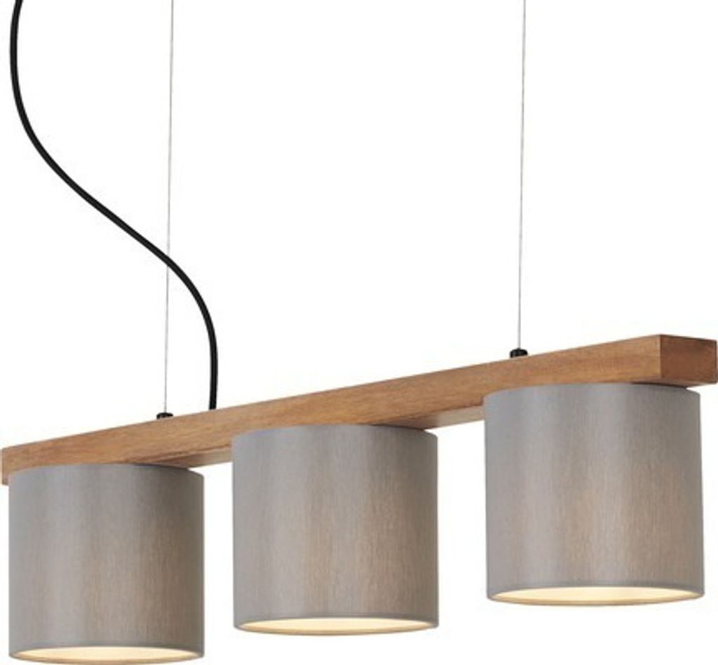 Pendelleuchte Höhenverstellbar E14 25 W grau Produktbild 