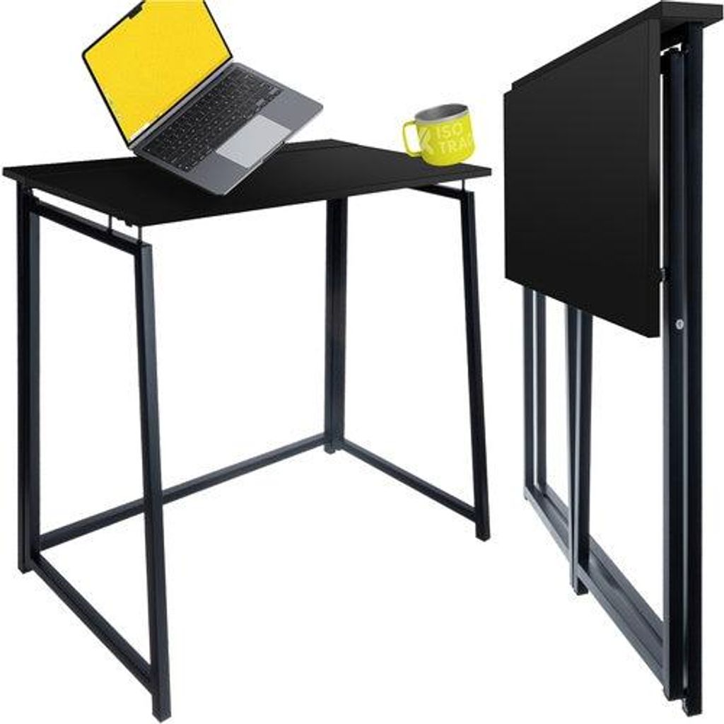 Klappschreibtisch Holz schwarz 26117