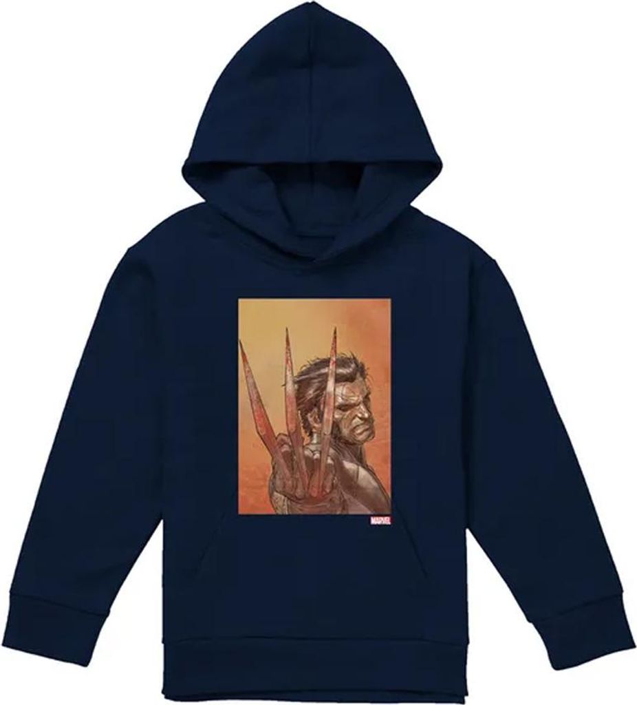 X-Men - "Ready" Kapuzenpullover für Kinder, Zum Überziehen TV22539 (116) (Marine)