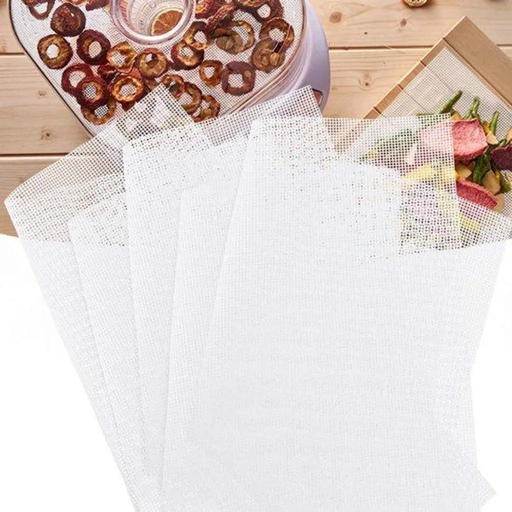 Lot de 5 Plaques de Cuisson Silicone 40x40 cm avec Revêtement en Téflon