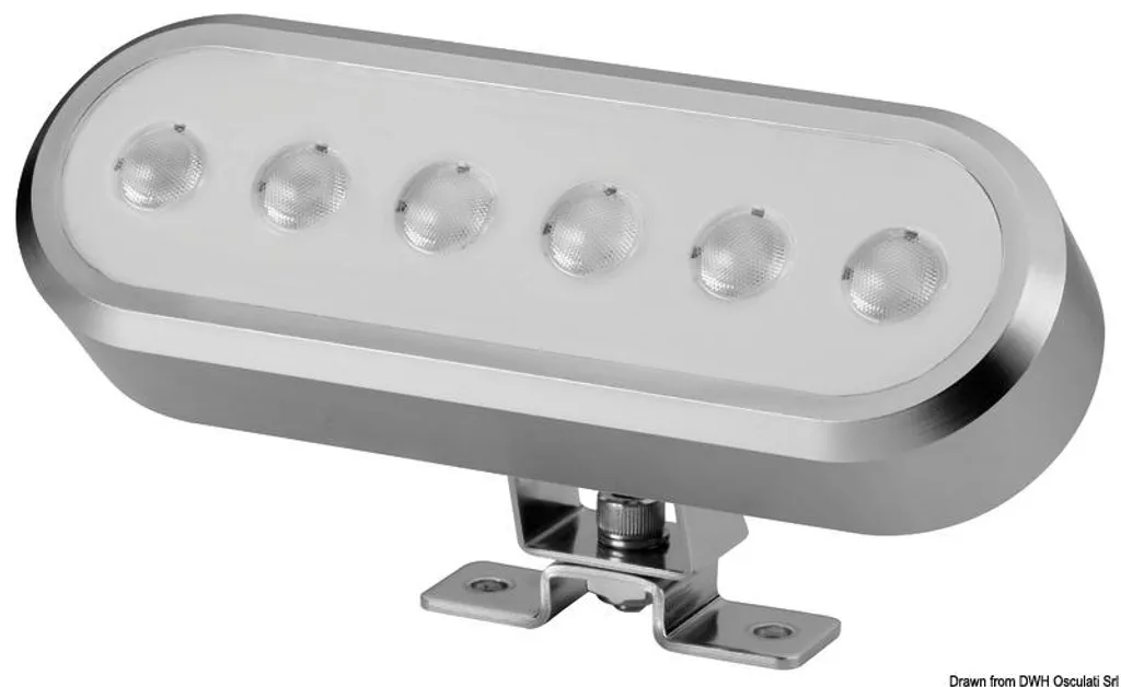 Lampe LED sur pied orientable Osculati 13.270.61 pour éclairage de bord