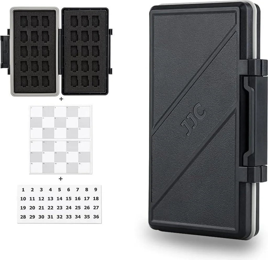 Rangement Micro SD Grande Capacité JJC - Idéal pour Drone et Caméra