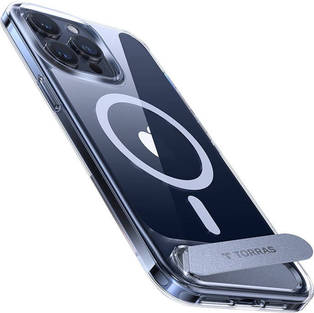Torras UPRO Pstand Case for iPhone 15 Pro Max (transparent)