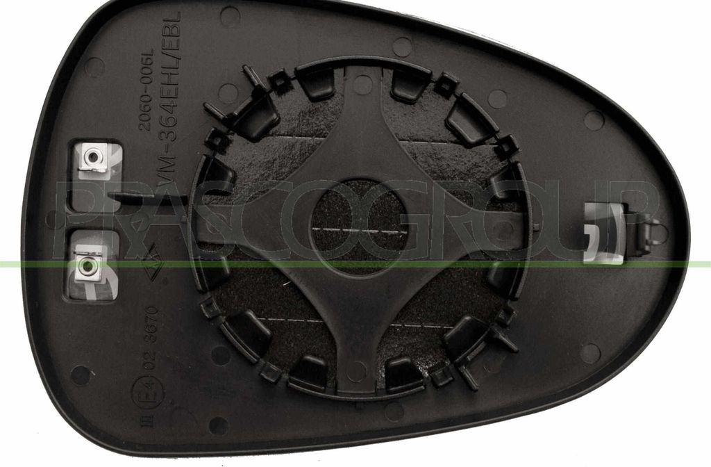 PRASCO Spiegelglas Außenspiegel Links für SEAT Ibiza IV Schrägheck (6J5, 6P1) Konvex ST4247504