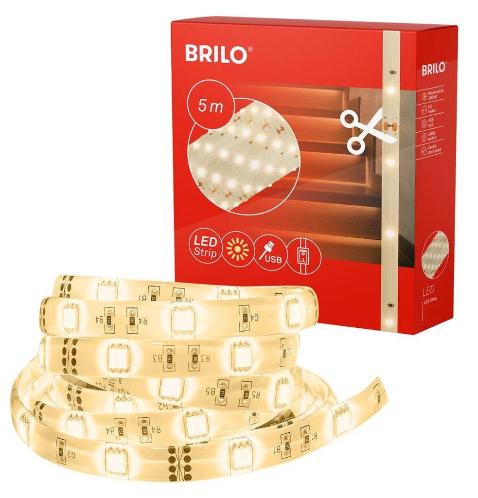 BRILONER VARMA Striscia LED, 5 m, interruttore a cavo, Immagine del prodotto 