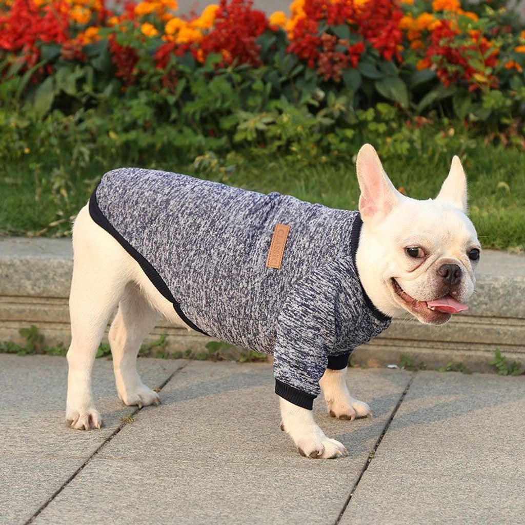 Sweatshirt für Hund - Marineblau S