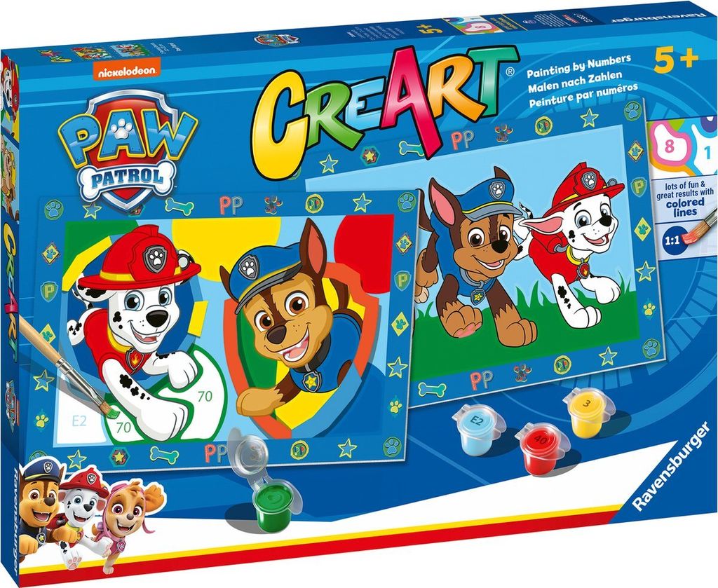 Ravensburger | Creart junior Malen nach Zahlen | Paw Patrol Produktbild 
