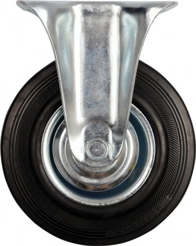 Ruota fissa in gomma 150 kg 200/46/235 mm