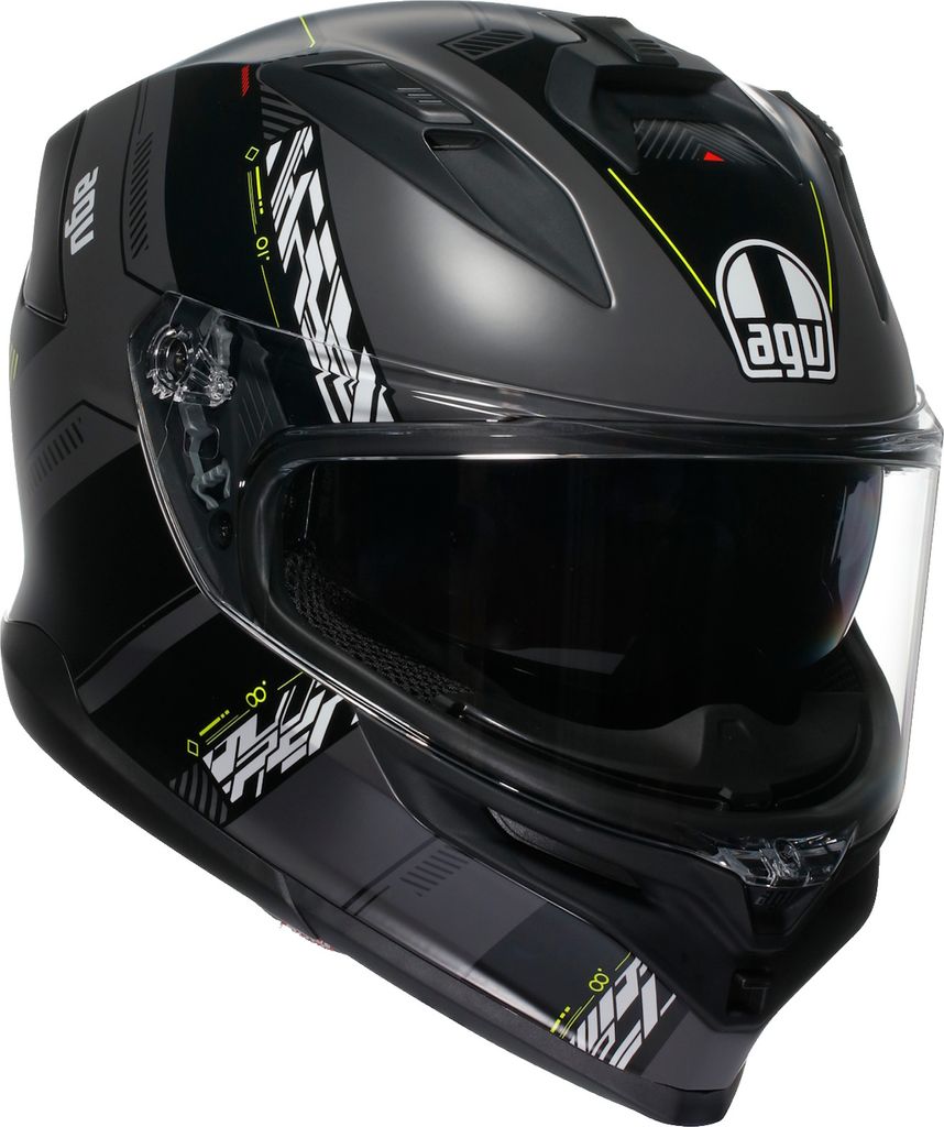 AGV K7 Kyber Helm, schwarz matt/gelb, XL (61/62)