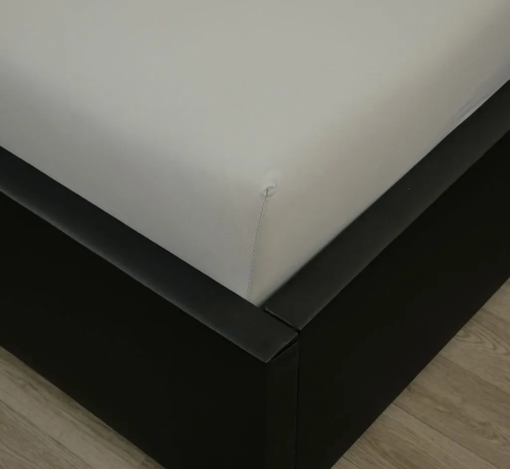 Lenzuolo in jersey con Spandex 140x200cm grigio chiaro - 2