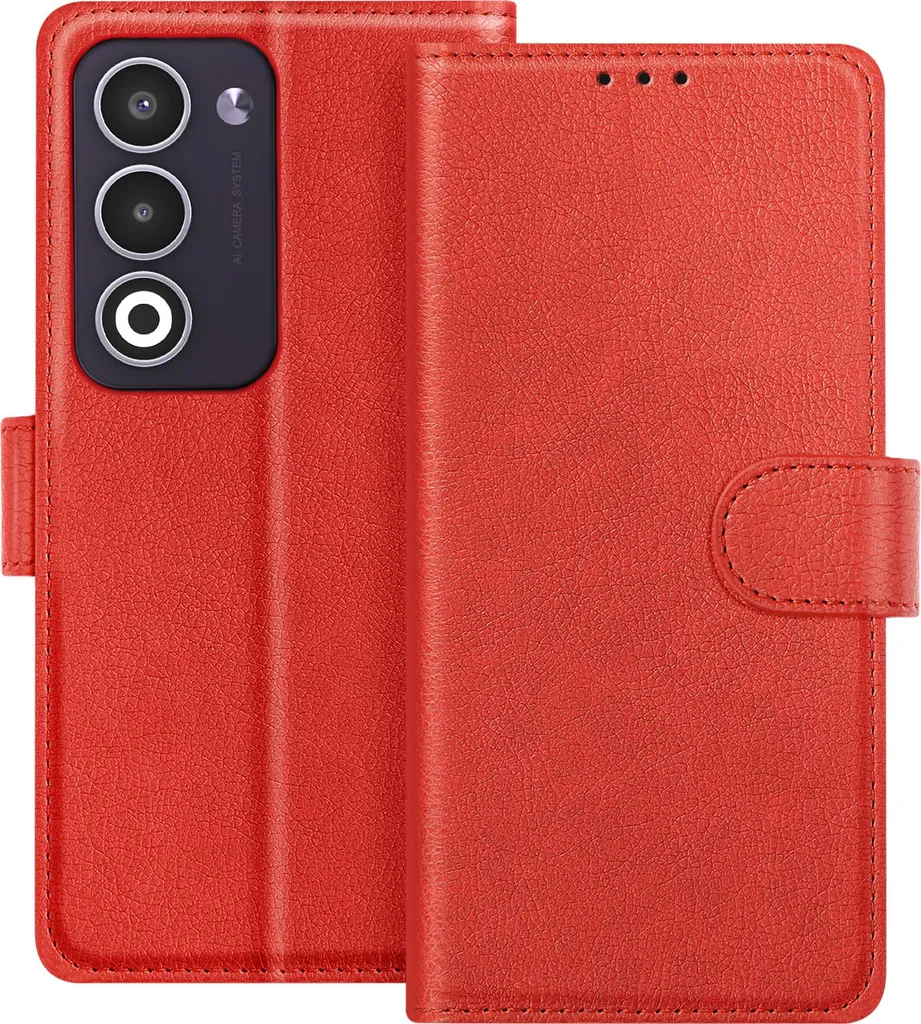Regalo Ideale: Custodia Avizar Chesterfield Rosso per Oppo A5