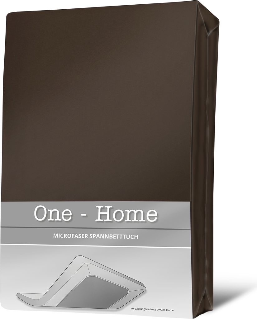Spannbettlaken braun 180x200 cm - 200x200 cm Microfaser Spannbetttuch