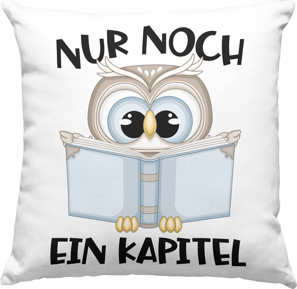 Trendation - Leseratte Geschenk Deko-Kissen mit Füllung Produktbild 