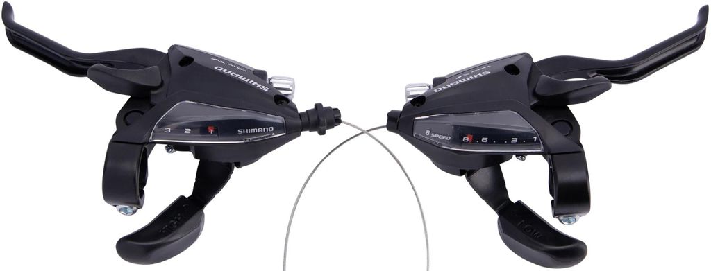 Shimano ST-EF500 3-/8-fach, rechts + links schwarz - präzise Schalt-/Bremsheb...