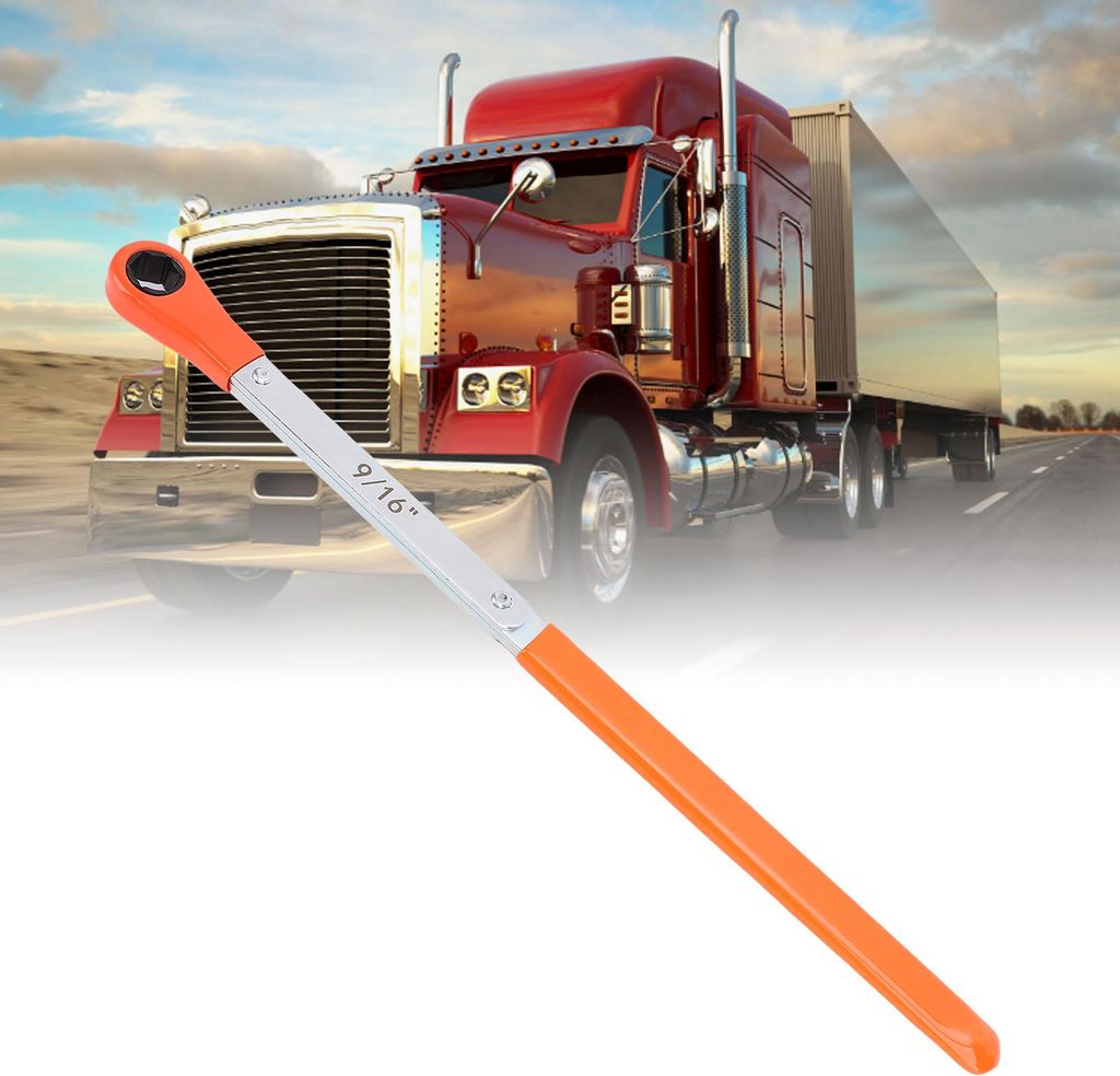 Automatischer Gestängesteller-Schraubenschlüssel, extra langer Griff, flexibles Bremseinstellwerkzeug für schwere Lastkraftwagen, 9/16 Zoll