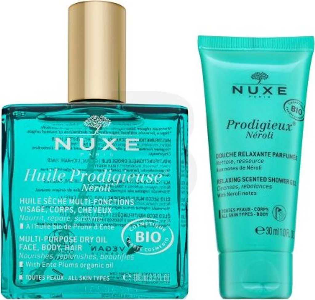 Nuxe Prodigieux Néroli Sada: Olio 100ml + Doccia Gel Rilassante Bio
