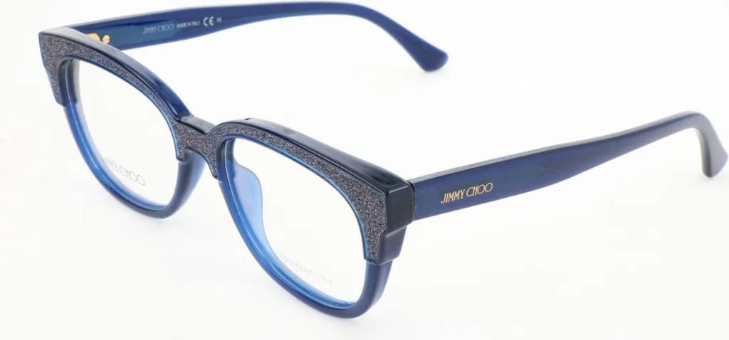 JIMMY CHOO JC177 Blu glitterato blu 51/17/145 Occhiali da donna